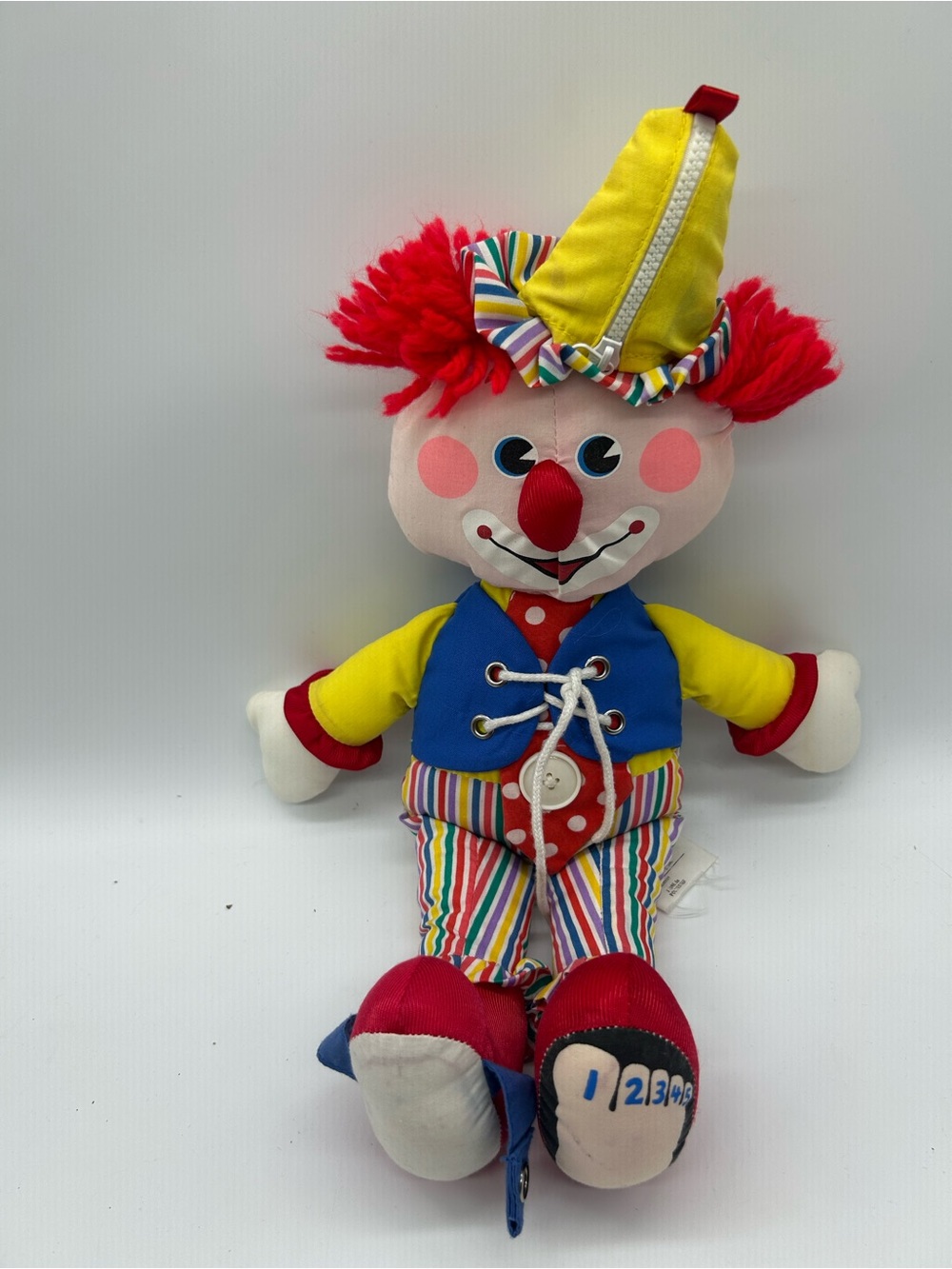 vintage 1984 Fisher-Price "Buttons & Toes" Clown